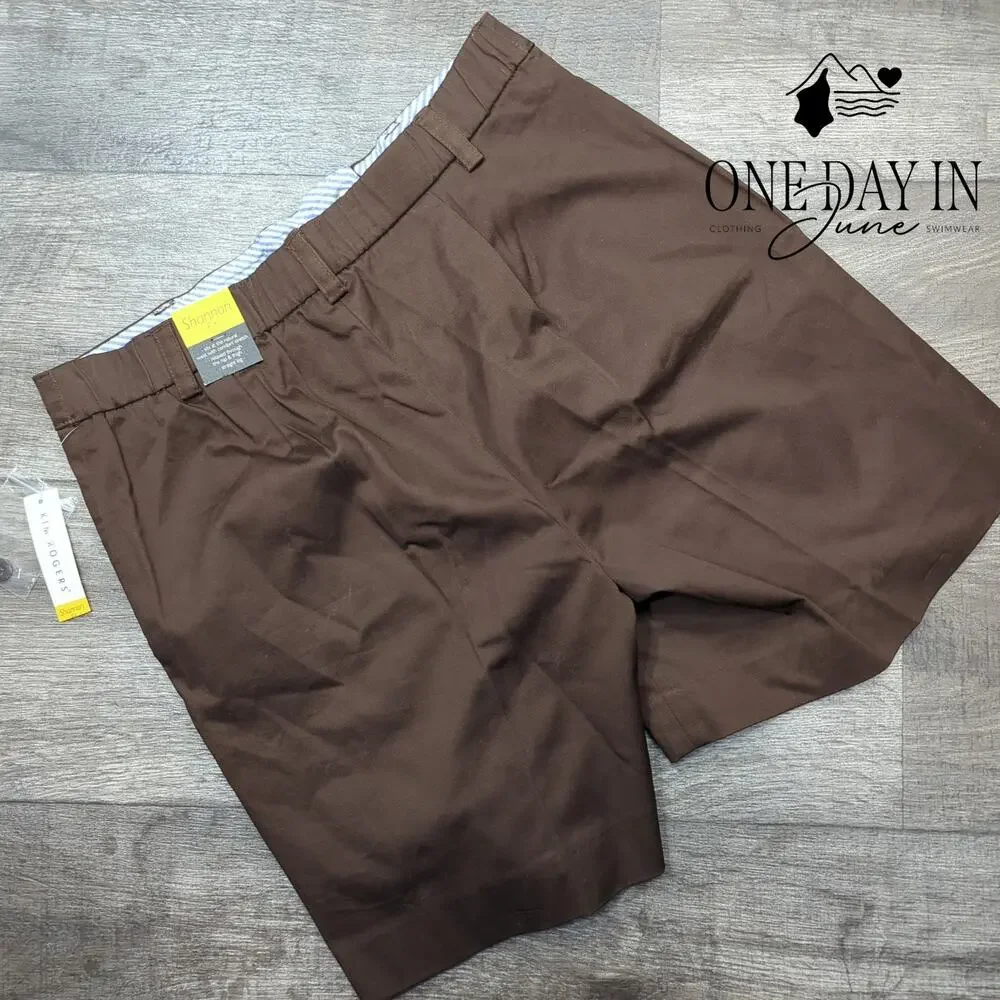 Kim Rogers Shannon Fit Flat Front Shorts Size 10